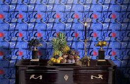 Обои 516-4 фото в интерьере гостиной превью