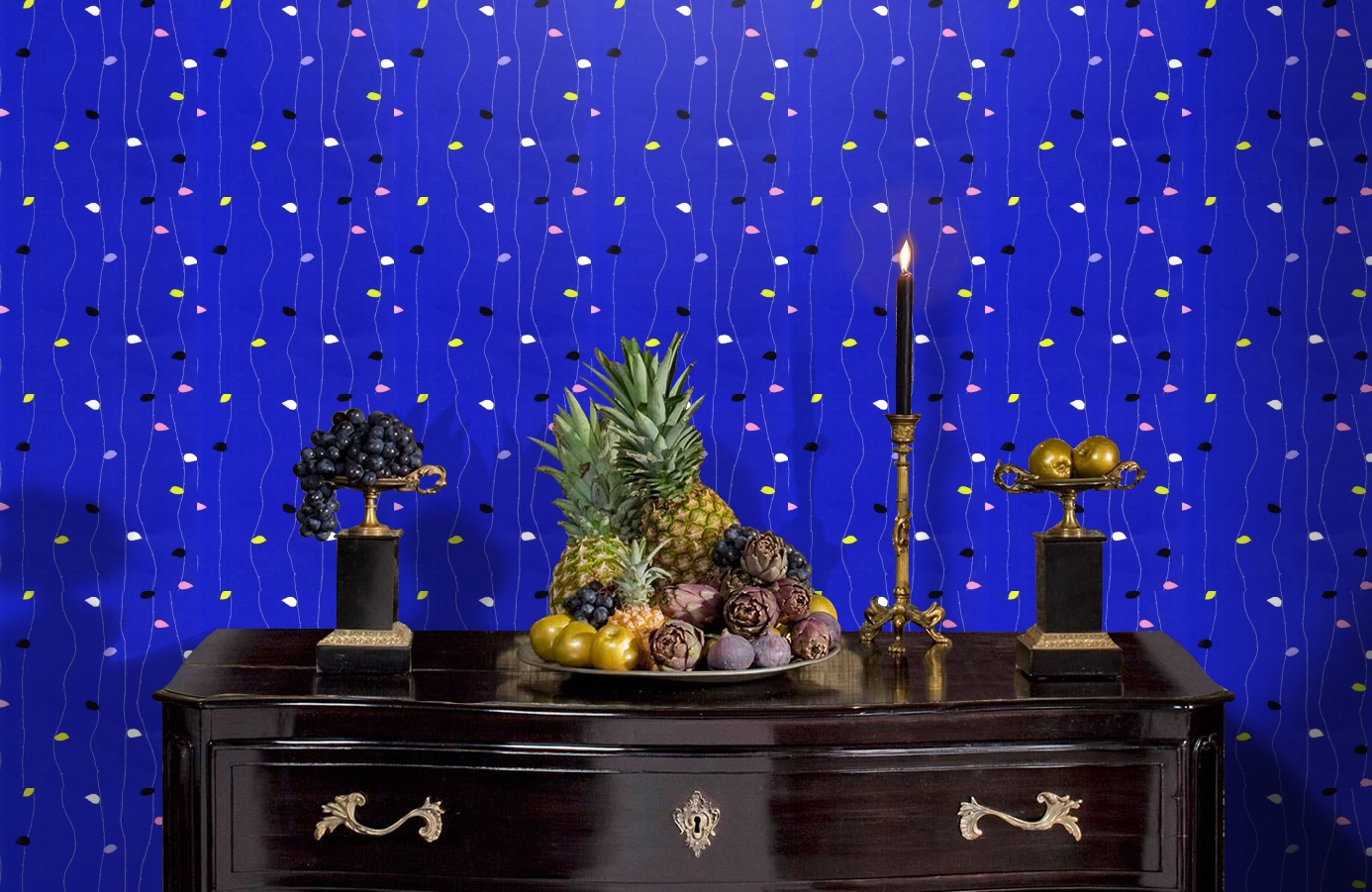 Обои 519-3 фото в интерьере гостиной