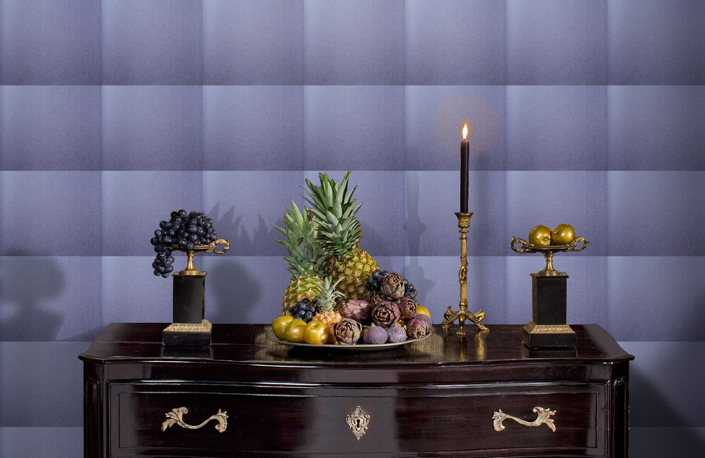 Обои 6520-4 фото в интерьере гостиной