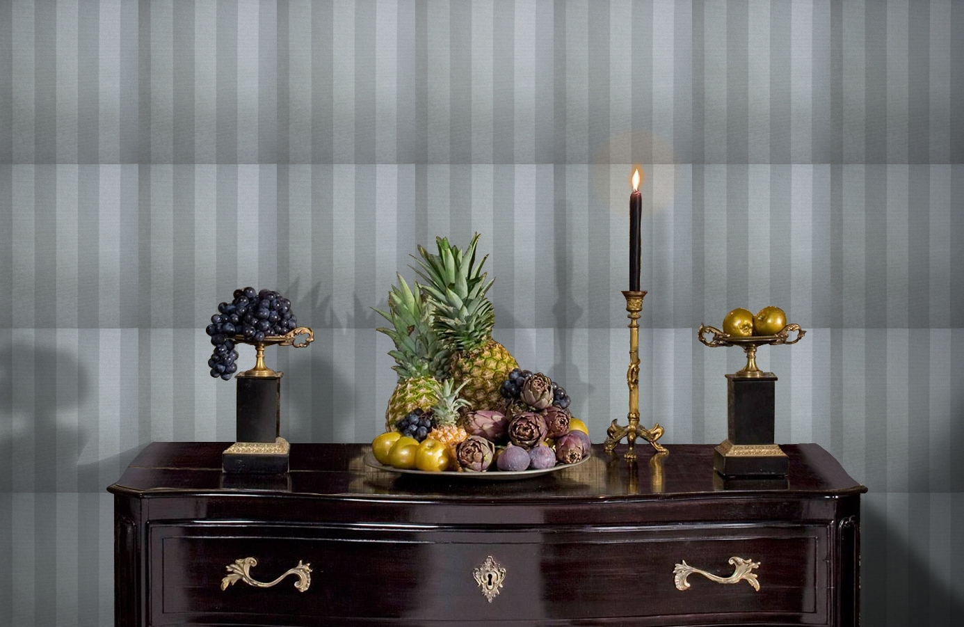 Обои 6540-3 фото в интерьере гостиной