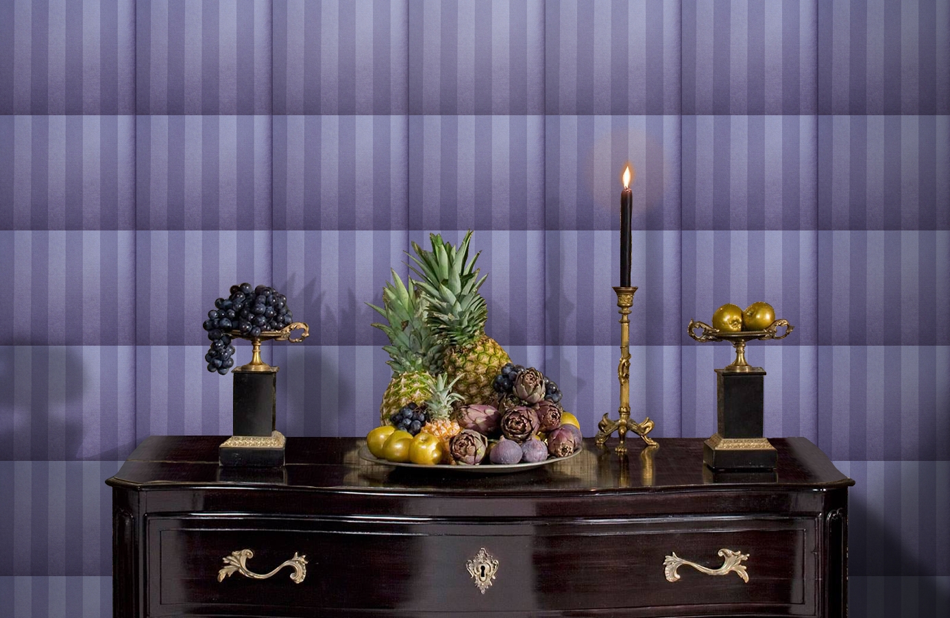 Обои 6540-4 фото в интерьере гостиной