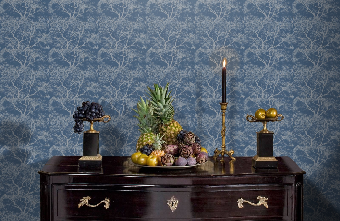 Обои 65402 фото в интерьере гостиной