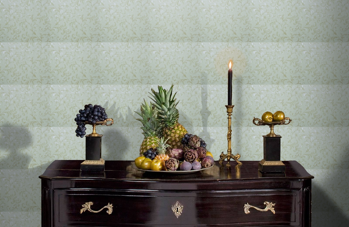 Обои 6550-1 фото в интерьере гостиной