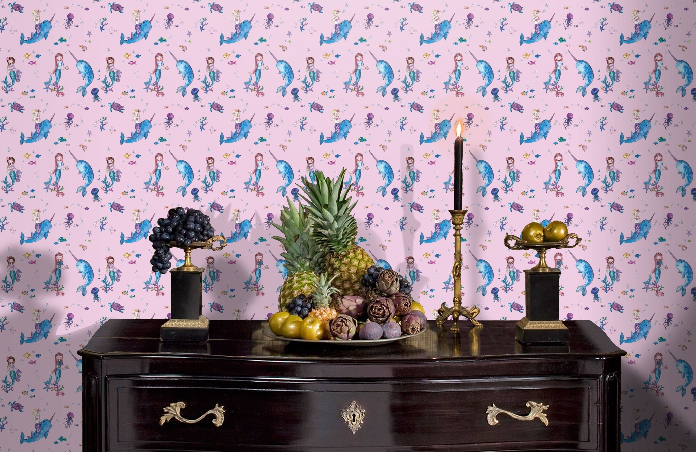 Обои 91010 фото в интерьере гостиной