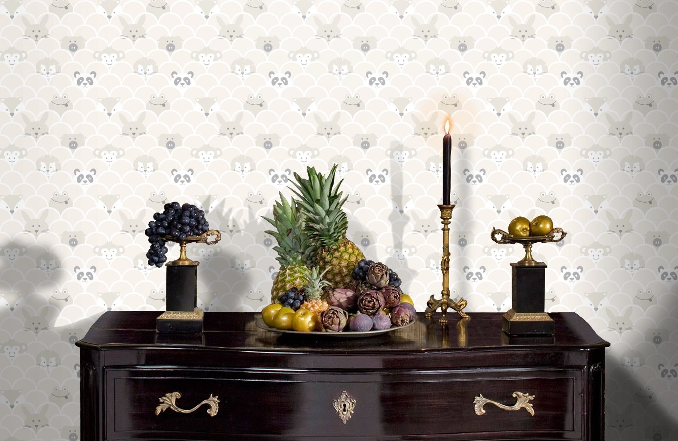 Обои 91032 фото в интерьере гостиной