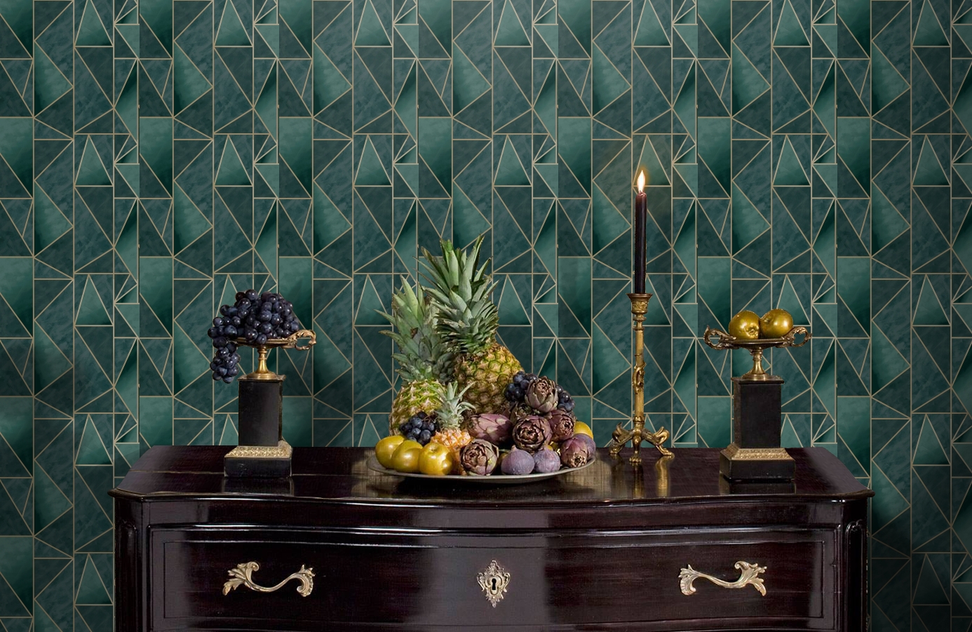 Обои 91141 фото в интерьере гостиной