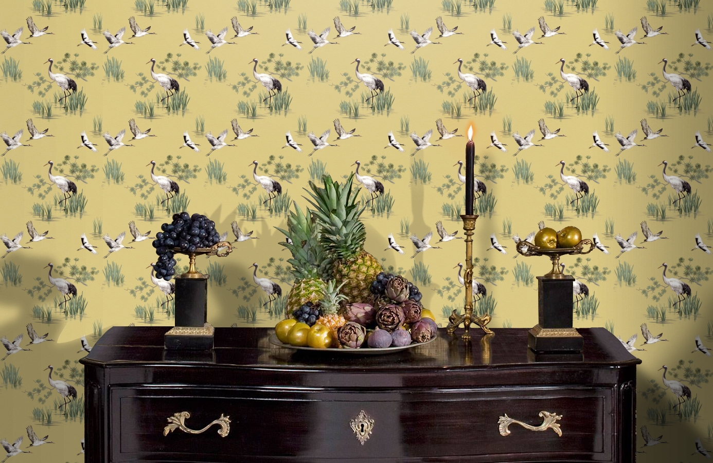 Обои 91152 фото в интерьере гостиной