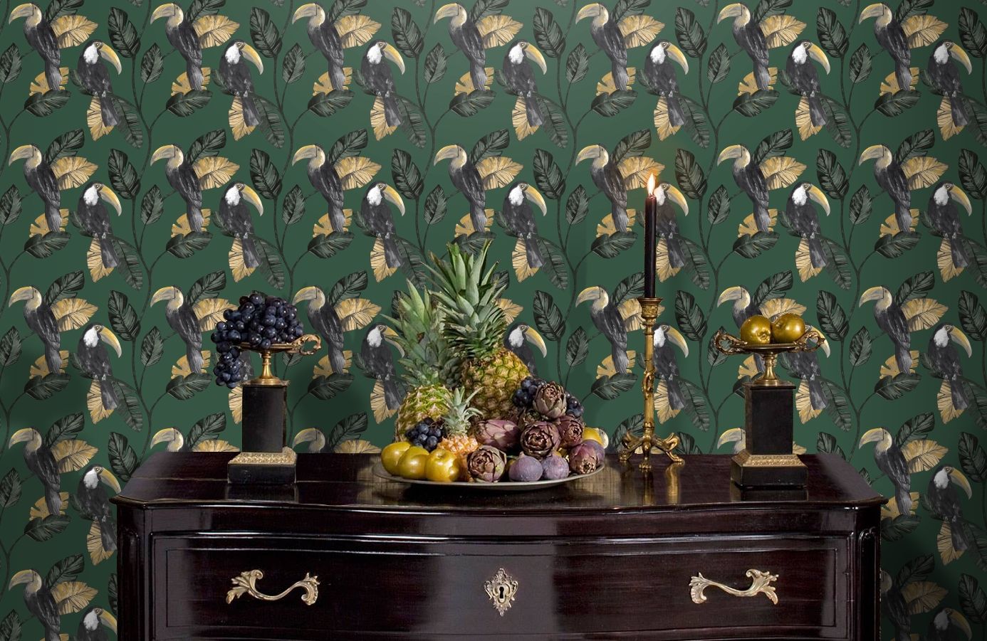 Обои 91340 фото в интерьере гостиной