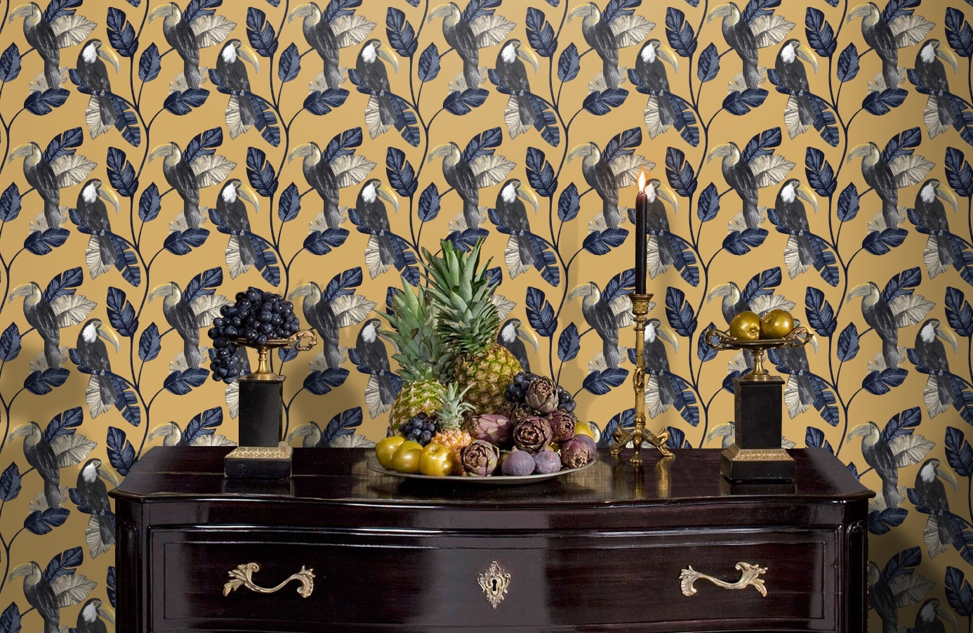 Обои 91342 фото в интерьере гостиной