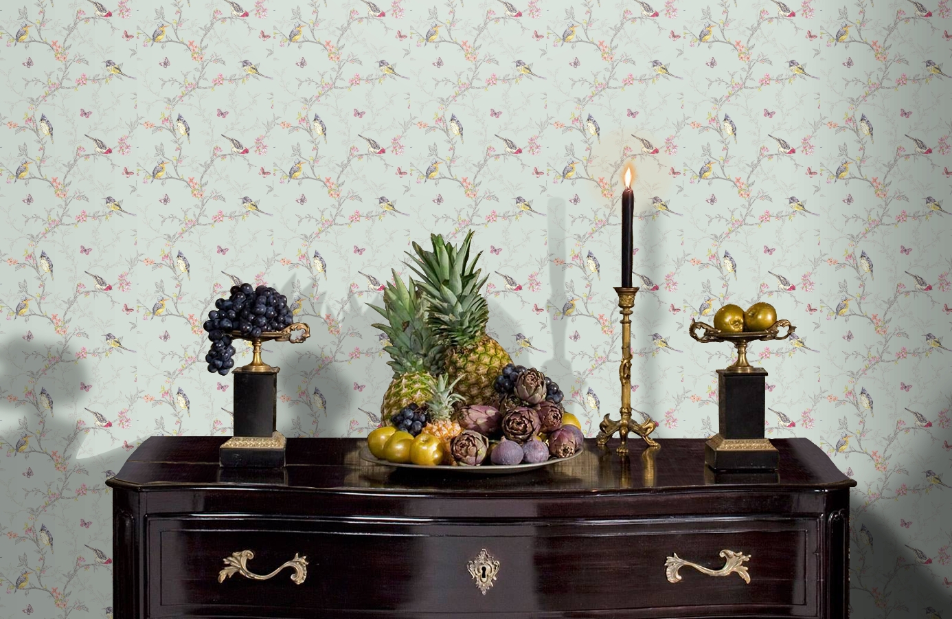 Обои 98083 фото в интерьере гостиной