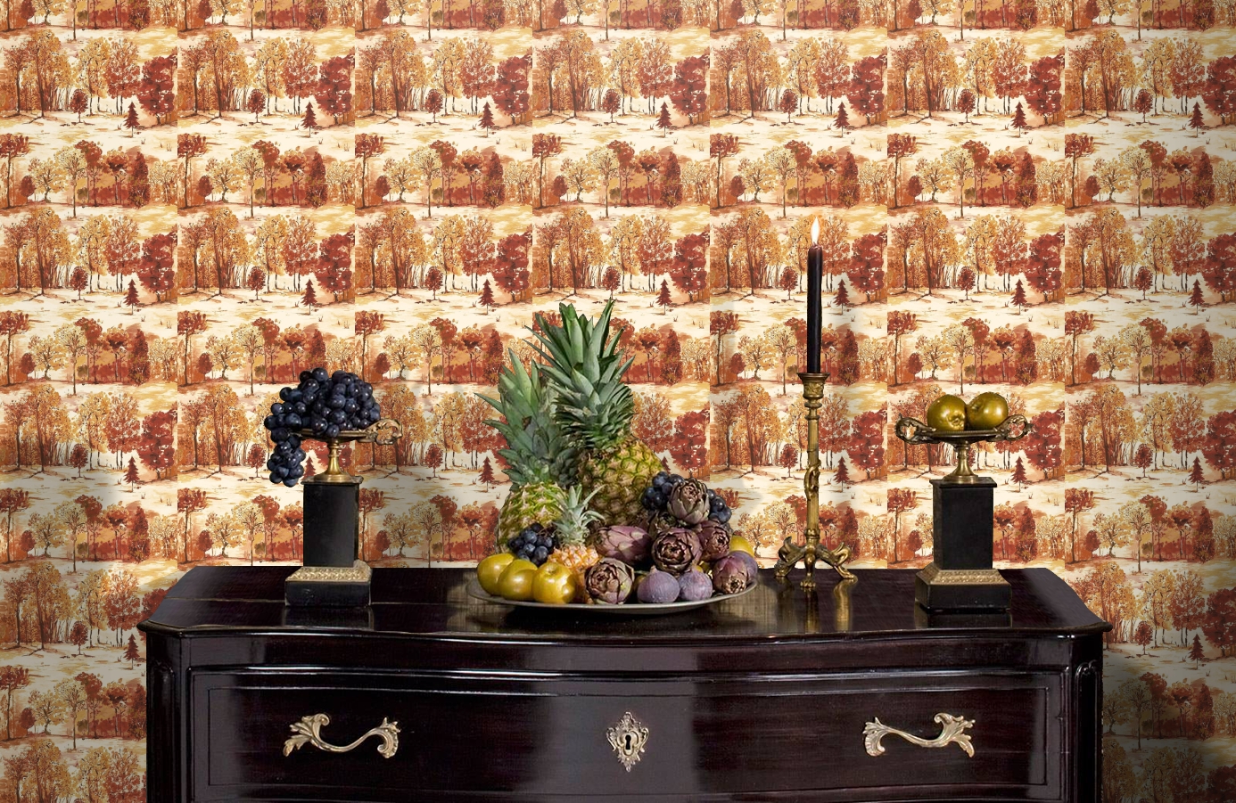 Обои 98560 фото в интерьере гостиной