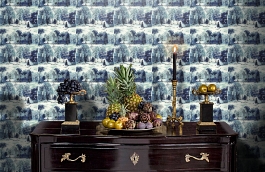 Обои 98563 фото в интерьере гостиной превью