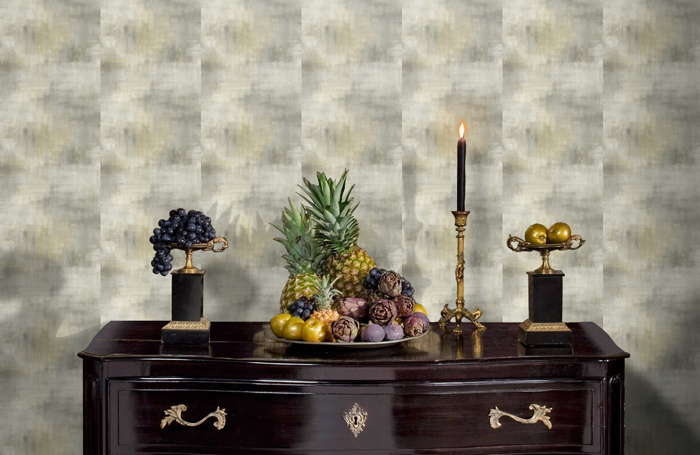 Обои AH40100 фото в интерьере гостиной