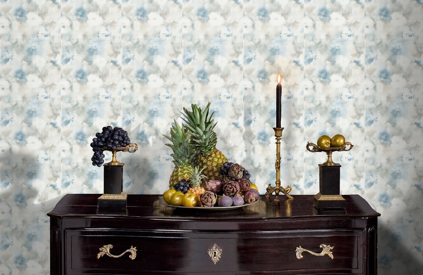 Обои AH40902 фото в интерьере гостиной