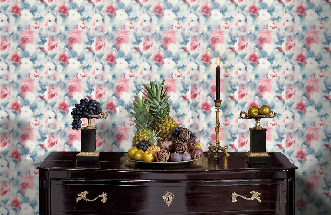 Обои AH40911 фото в интерьере гостиной