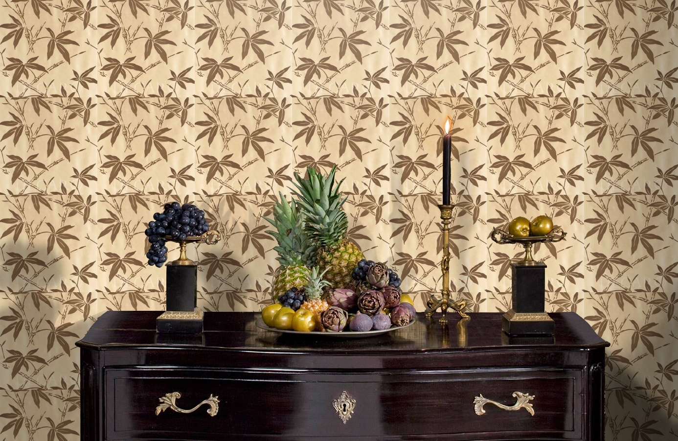 Обои BW45006-4 фото в интерьере гостиной