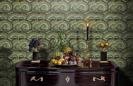 Обои DV40804 фото в интерьере гостиной превью