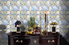 Обои FG080-Y101 фото в интерьере гостиной превью