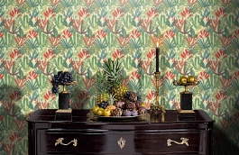 Обои JF3701 фото в интерьере гостиной превью