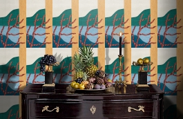 Обои KS6001 фото в интерьере гостиной превью