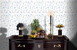 Обои LO2301 фото в интерьере гостиной превью