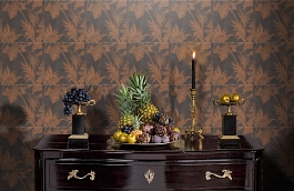 Обои NL-01-12-4 фото в интерьере гостиной превью