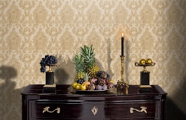 Обои NL-05-04-1 фото в интерьере гостиной превью