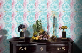 Обои VP2104 фото в интерьере гостиной превью