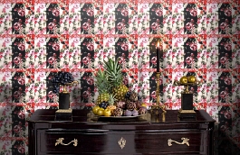 Обои VP3001 фото в интерьере гостиной превью