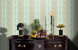 Обои SL10102 фото в интерьере гостиной превью