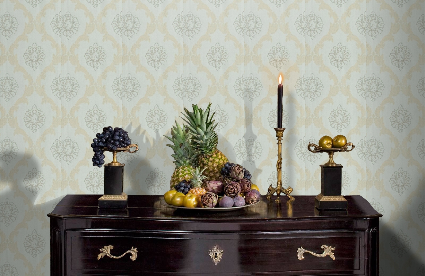 Обои SL10802 фото в интерьере гостиной