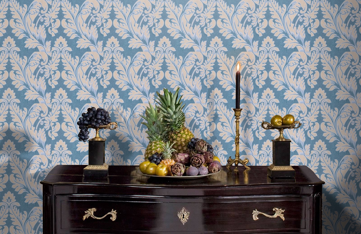 Обои 56802 фото в интерьере гостиной