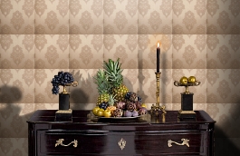 Обои 075686 фото в интерьере гостиной превью