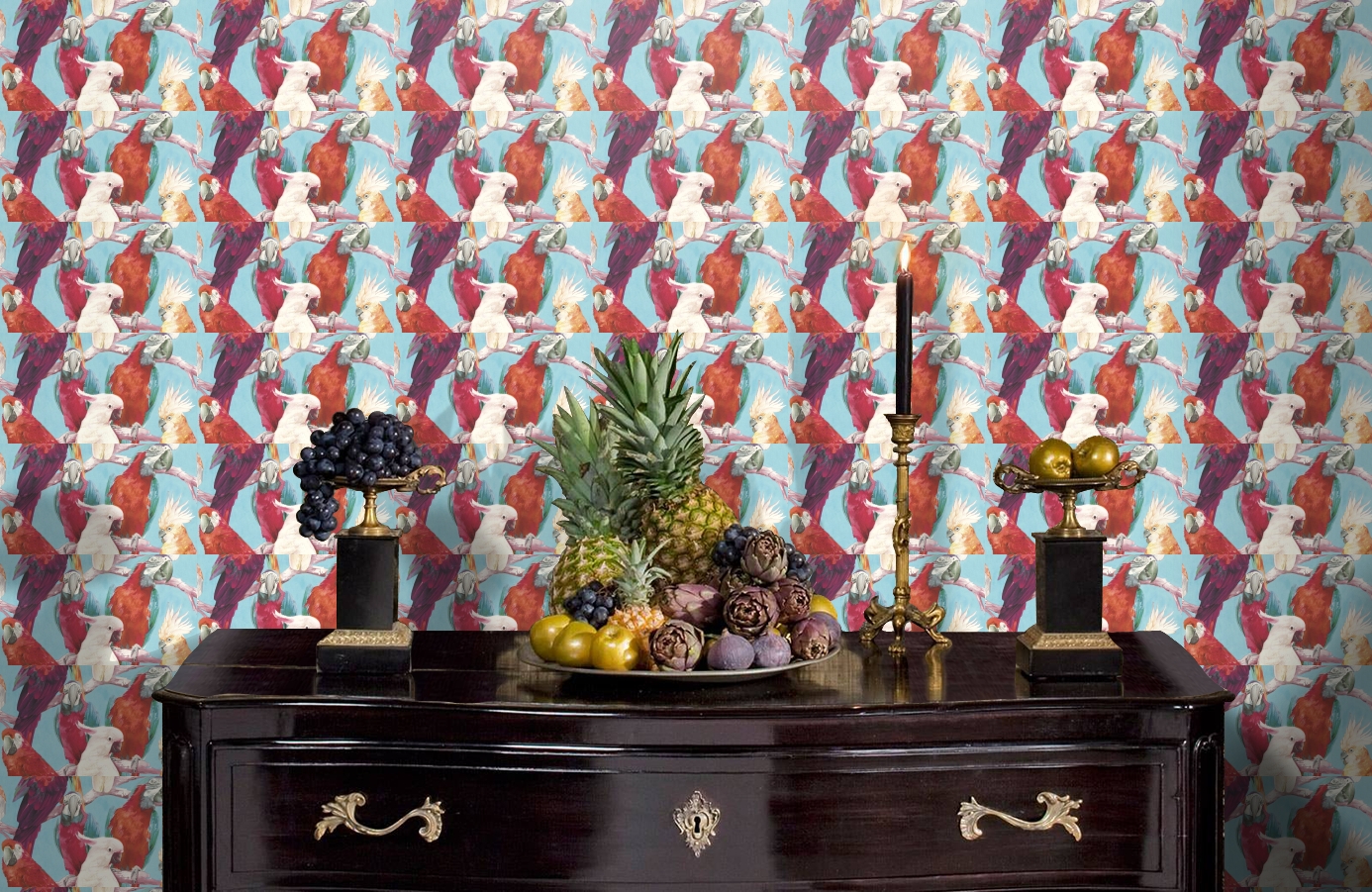 Обои 803112 фото в интерьере гостиной