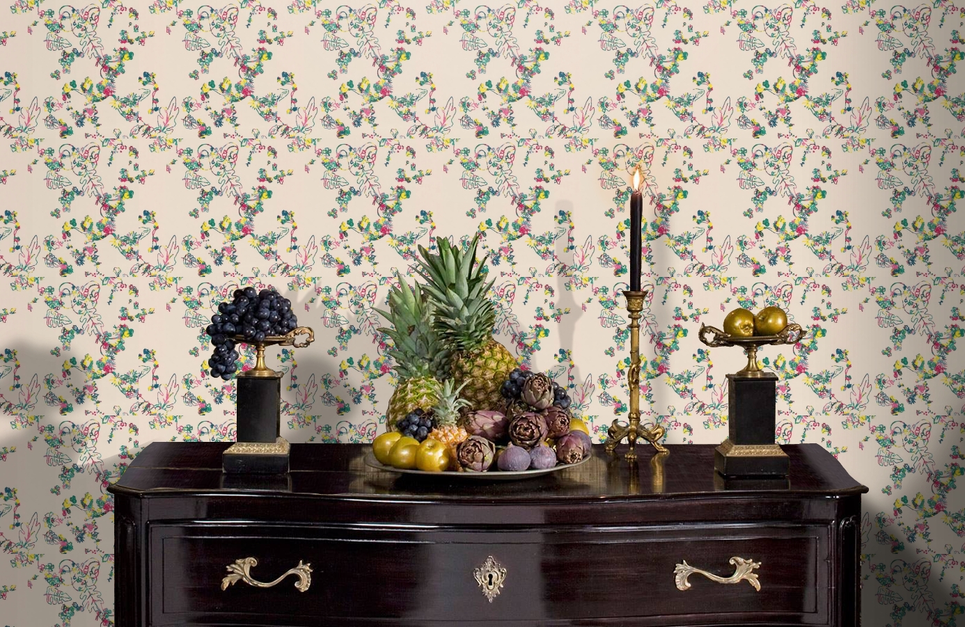 Обои 2000-2 фото в интерьере гостиной