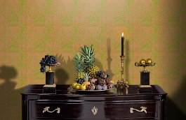 Обои 2030-10 фото в интерьере гостиной превью