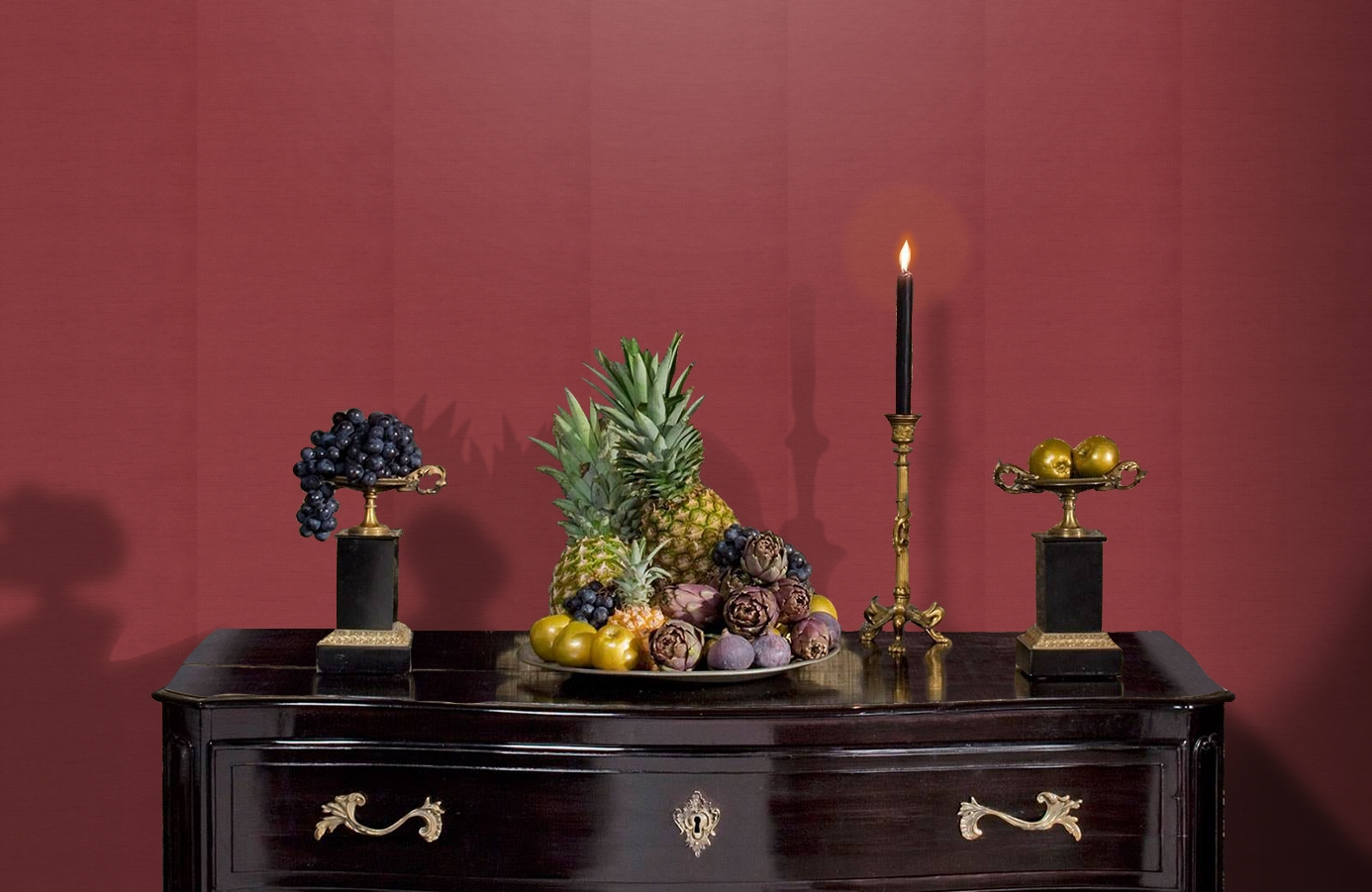 Обои 4830-8 фото в интерьере гостиной