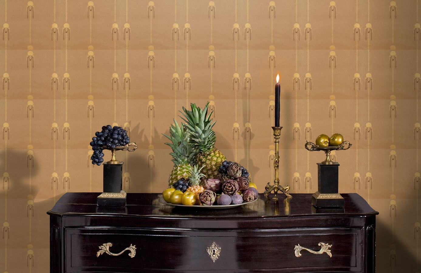 Обои 4835-6 фото в интерьере гостиной