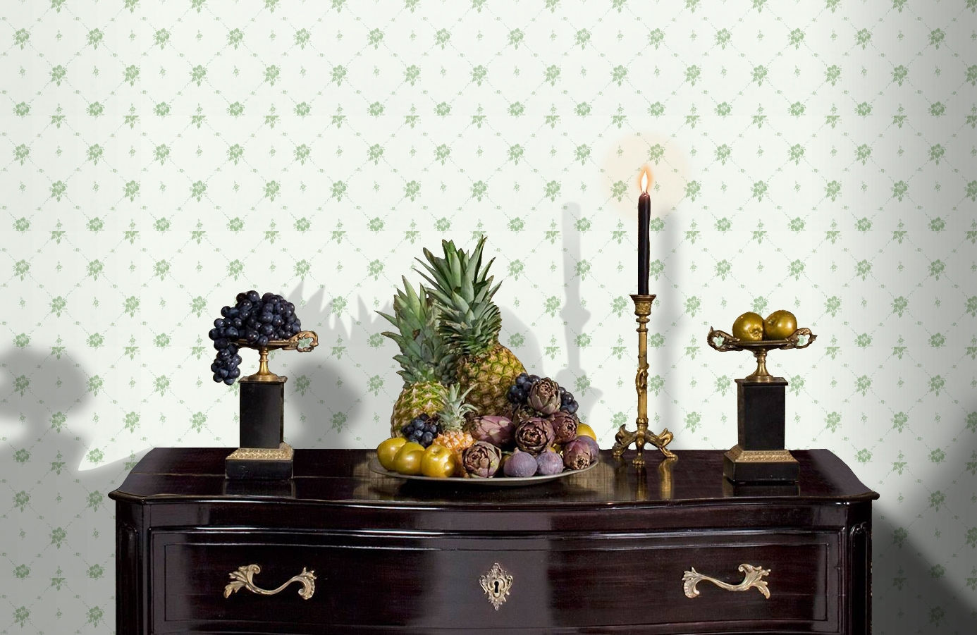 Обои 4836-2 фото в интерьере гостиной