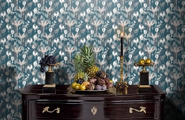 Обои 5221-2 фото в интерьере гостиной превью