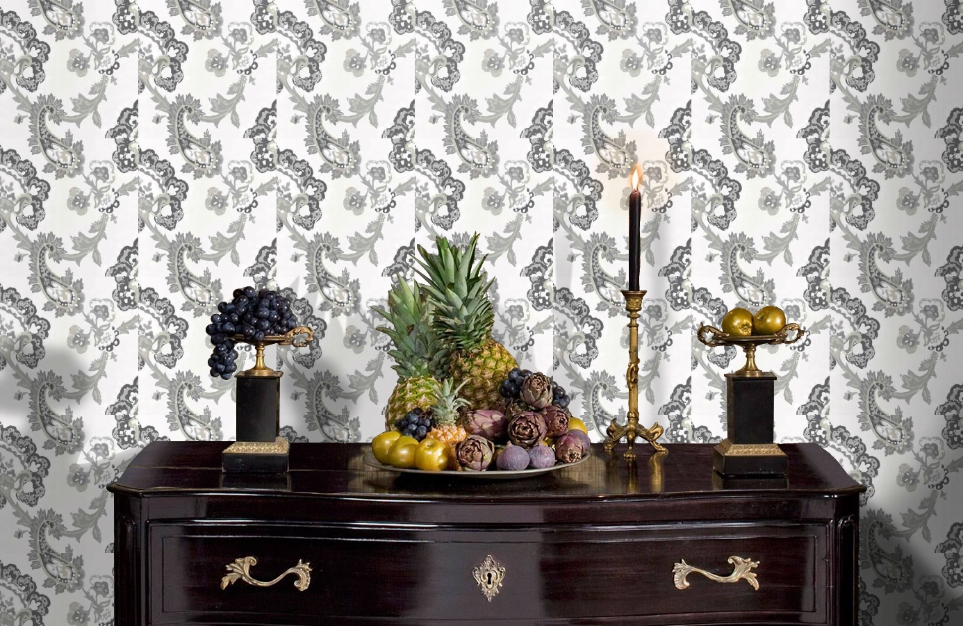 Обои 72260103 фото в интерьере гостиной