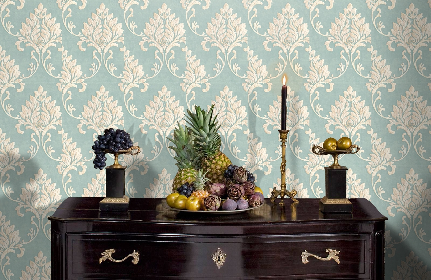 Обои МТ81612 фото в интерьере гостиной