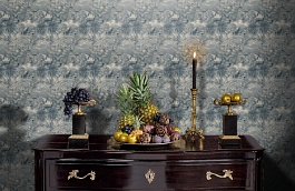 Обои SR92102 фото в интерьере гостиной превью