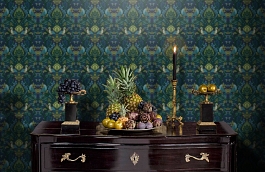 Обои A67802 фото в интерьере гостиной превью