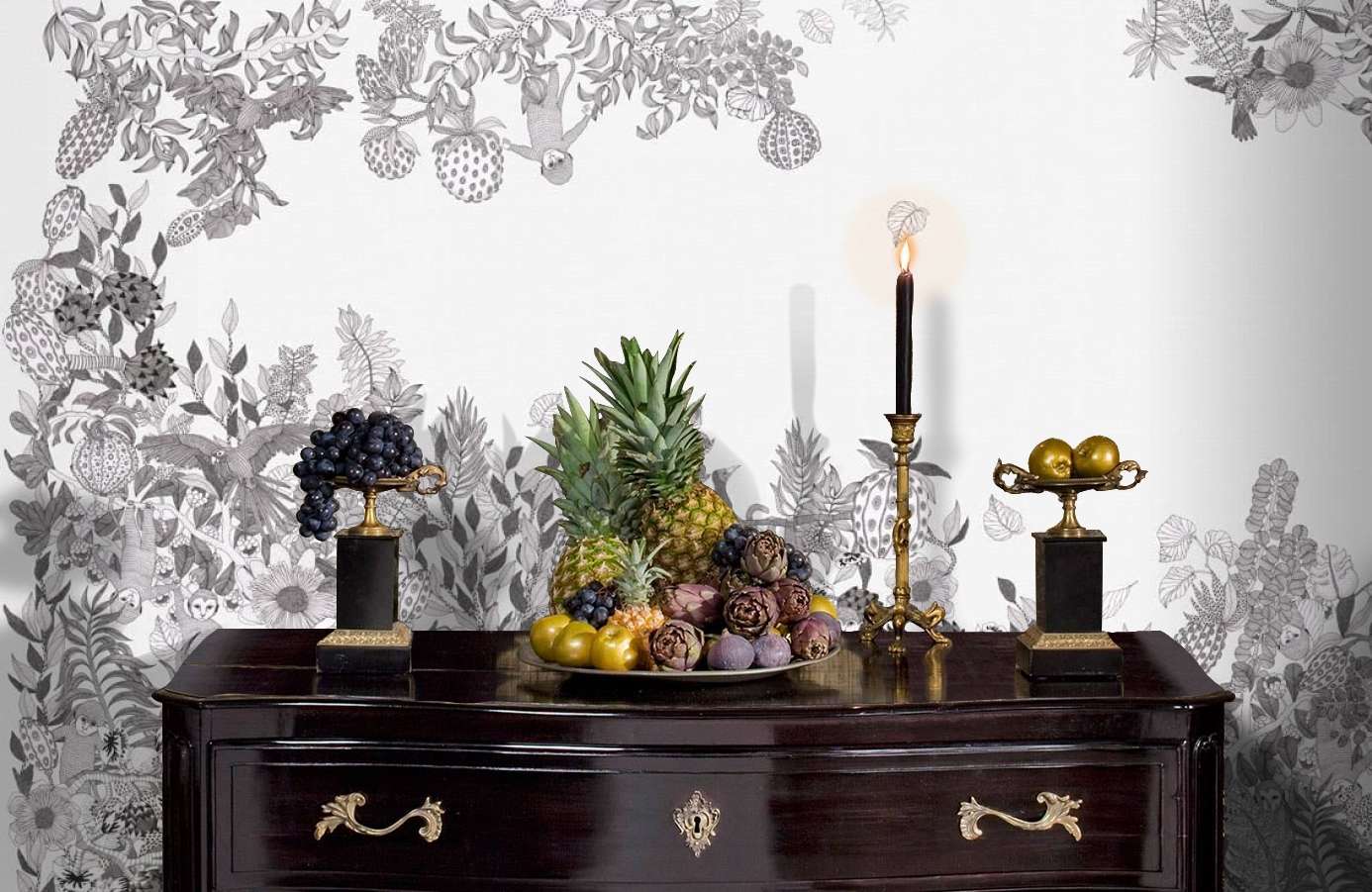 Обои E040704-13 фото в интерьере гостиной