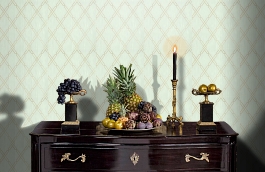 Обои 839-T-1142 фото в интерьере гостиной превью