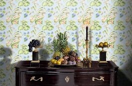 Обои 839-T-1148 фото в интерьере гостиной превью