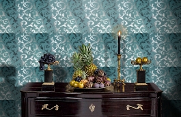 Обои 1328-40 фото в интерьере гостиной превью