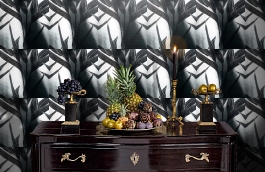 Обои 1331-37 фото в интерьере гостиной превью