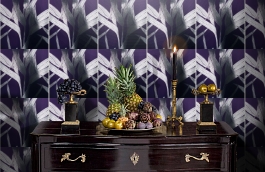 Обои 1331-51 фото в интерьере гостиной превью